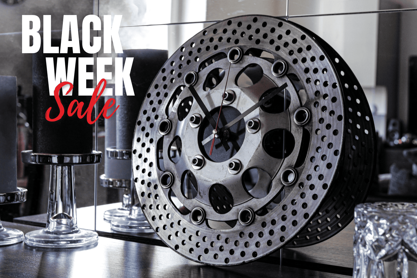 Wanduhr - Uhr aus Motorradbremsscheibe (Classic Edition 3.0) - Mortal Engines Interior Design