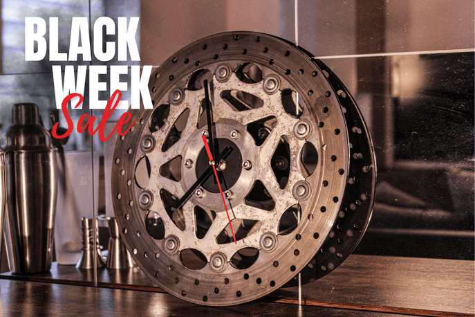 Wanduhr - Uhr aus Motorradbremsscheibe (Vintage Edition 2.0) - Mortal Engines Interior Design