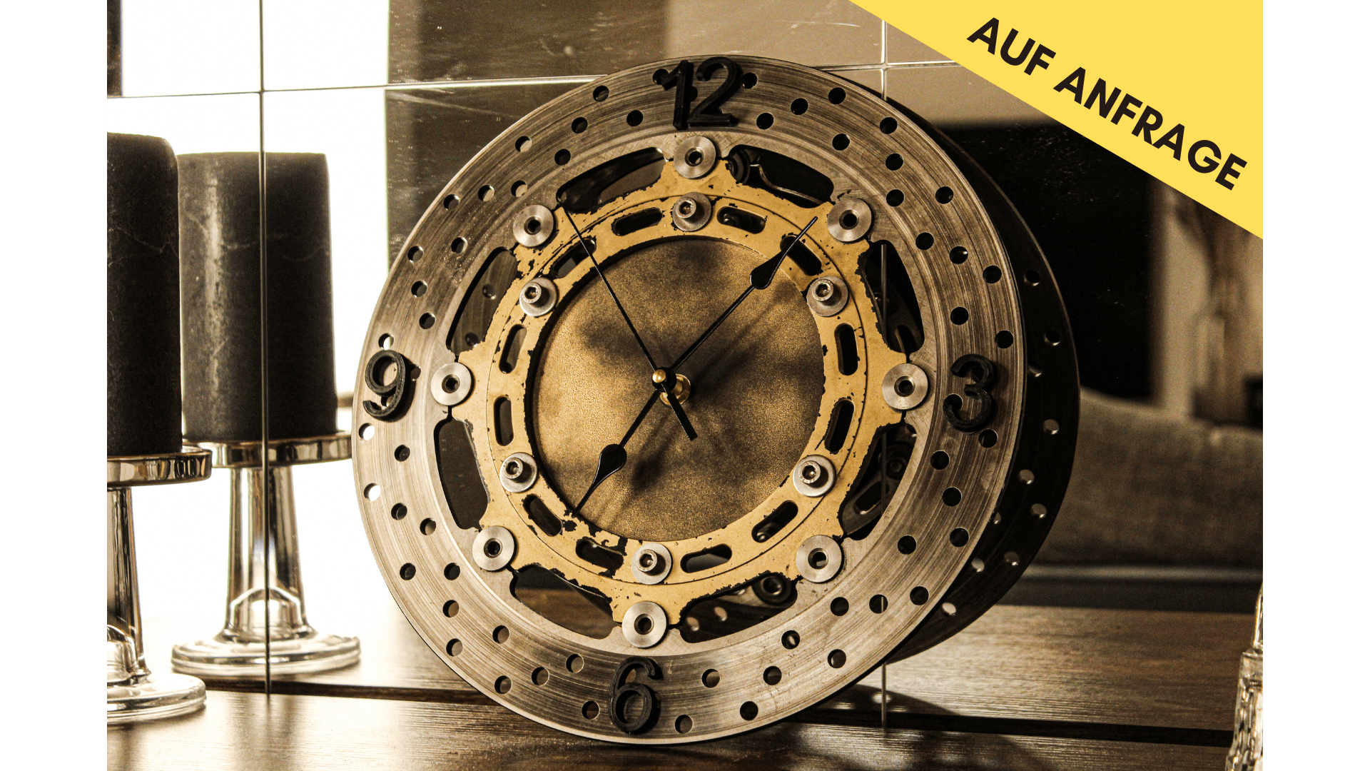 Bremsscheibenuhr - Motorrad (Vintage Edition) - Mortal Engines Interior Design