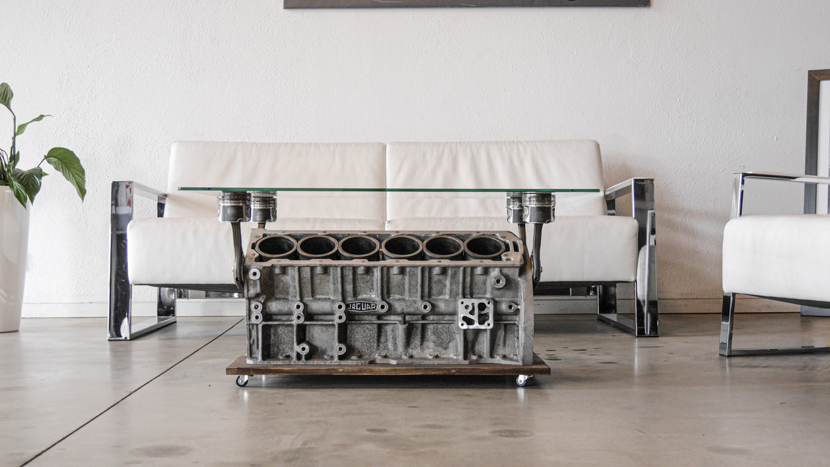 Motorblock Tisch - V12 (Jaguar) | Premium Couchtisch | MEID – Mortal ...